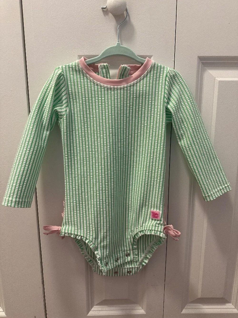Seersucker Long Sleeve One Piece Rash Guard